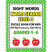 SIGHT WORDS Word Search Puzzle Book For Kids - LEVEL 9: 100 High Frequency Sight Words Reading Practice Workbook Grades 4th - 6th, Ages 9 - 11 Years