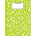 Marble Notebook A4: Green Marble College Ruled Journal