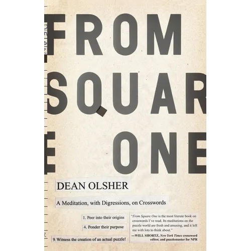 From Square One: A Meditation, with Digressions, on Crosswords