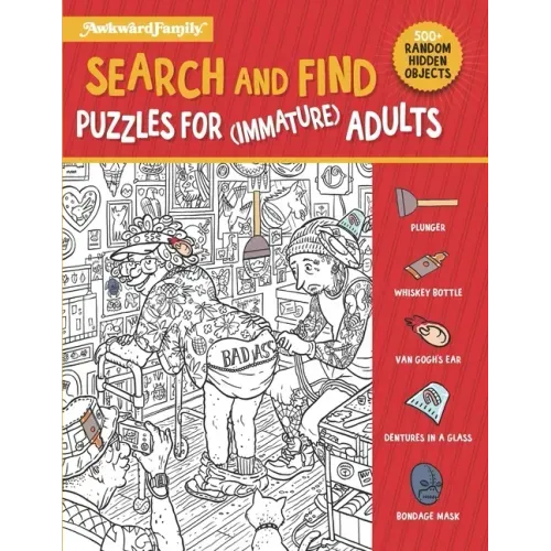 Search and Find Puzzle Book For (Immature) Adults