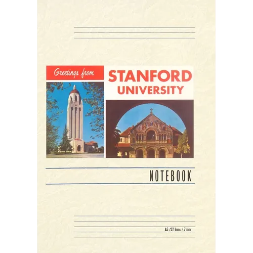 Vintage Lined Notebook Greetings from Stanford