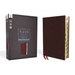 Nasb, Thinline Bible, Large Print, Bonded Leather, Burgundy, Red Letter Edition, 1995 Text, Thumb Indexed, Comfort Print