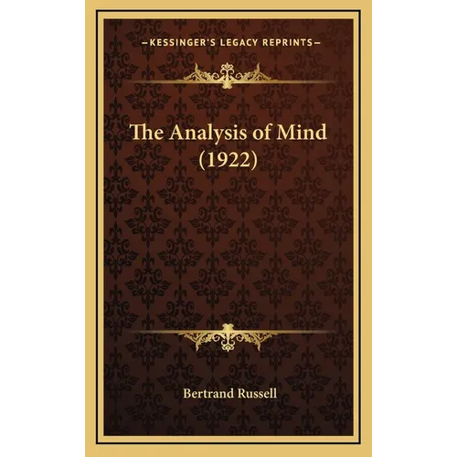 The Analysis of Mind (1922)