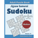 Jigsaw Samurai Sudoku Adult Puzzle Book: 500 Medium Jigsaw Sudoku Puzzles Overlapping into 100 Samurai Style: Keep Your Brain Young