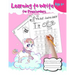 learning to write for preschoolers: Pink unicorn pre kindergarten workbook ages 3 to 5. Over 120 pages. Tracing lines, shapes, alphabet and numbers ac