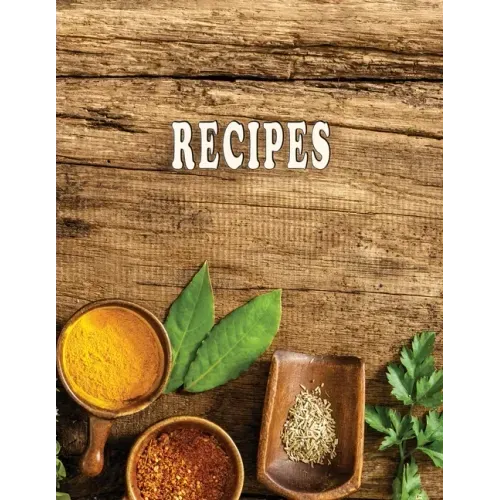 Low Vision Recipe Book Large Print With Bold Lines: Personal Cookbook With High Contrast Black Print on White Paper for Visually Impaired