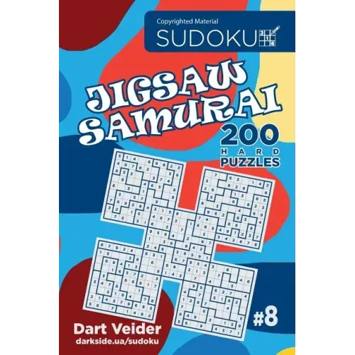 Sudoku Jigsaw Samurai - 200 Hard Puzzles 9x9 (Volume 8)