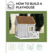 How to build a playhouse: Wooden outdoor playhouse for kids in metric system