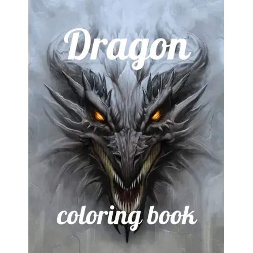 Dragon coloring book: A Coloring Book of 35 Unique Stress Relief dragon Coloring Book Designs Paperback