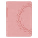 KJV Holy Bible, Compact Large Print Vegan Leather Red Letter Edition - Ribbon Marker, King James Version, Pink