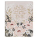KJV Bible Note-Taking Faux Leather Under His Wings, Cream Floral Printed Ps. 91:4