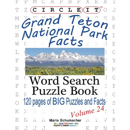 Circle It, Grand Teton National Park Facts, Word Search, Puzzle Book