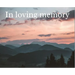Condolence book for funeral landscape (Hardcover): Memory book, comments book, condolence book for funeral, remembrance, celebration of life, in lovin
