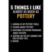 5 Things I Like Almost as Much as Pottery: Pottery Project Book - 80 Project Sheets to Record your Ceramic Work - Gift for Potters