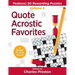 Quote Acrostic Favorites: Features 50 Rewarding Puzzles