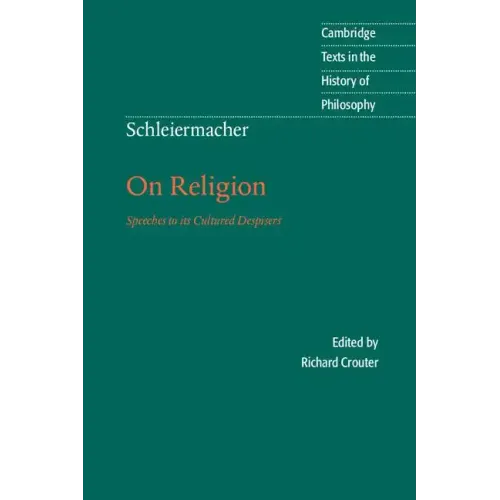 Schleiermacher: On Religion