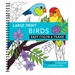 Large Print Easy Color & Frame - Birds (Stress Free Coloring Book)