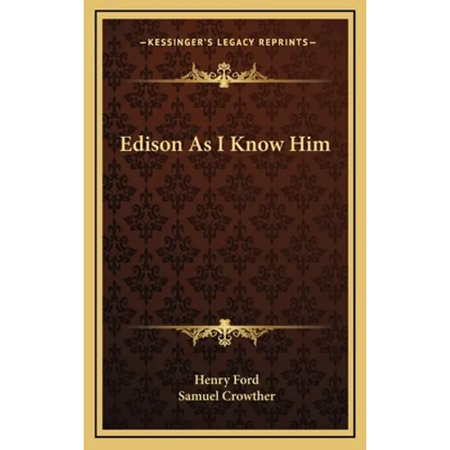 Edison As I Know Him