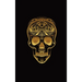 Glowing Golden Sugar Skeleton Skull Diary, Journal, and/or Notebook: Perfect for Fans of Astrology, Dark Magic, Fantasy, Halloween, Occult, Wicca, and