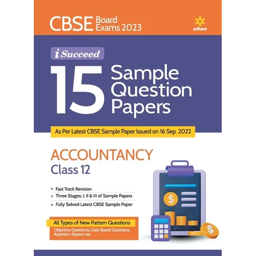 CBSE Board Exam 2023 I Succeed 15 Sample Question Papers Accountancy Class 12