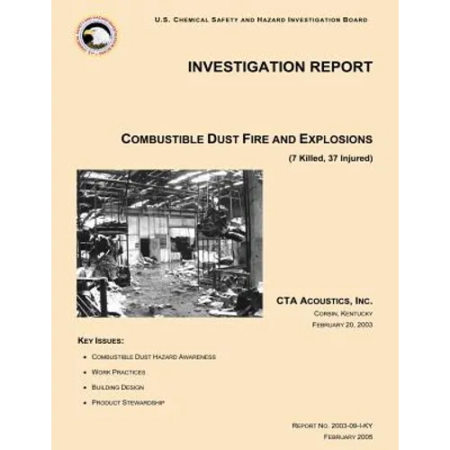 Investigation Report Combustible Dust Fire And Explosions