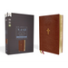 Nasb, Thinline Bible, Large Print, Leathersoft, Brown, Red Letter Edition, 1995 Text, Comfort Print