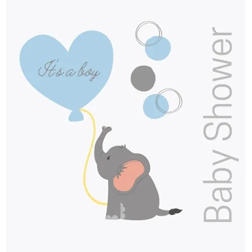 Welcome baby boy, baby shower guest book (Hardback)