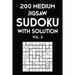 200 Medium Jigsaw Sudoku With Solution Vol. 3: 9x9, Puzzle Book, 2 puzzles per page