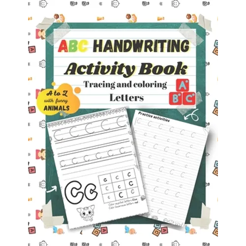 Abc Handwriting Activity Book: Tracing and coloring Letters
