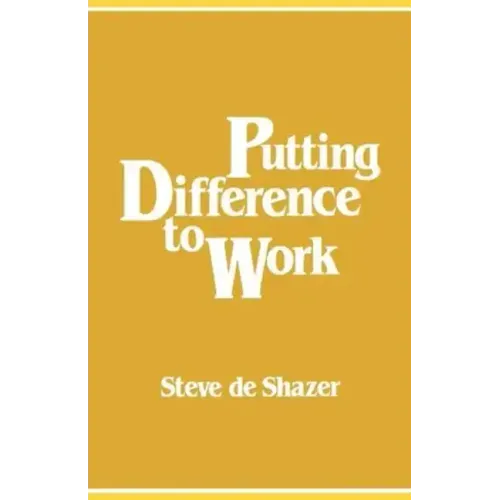 Putting Difference to Work