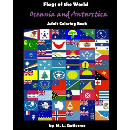 Flags of the World Series (Oceania and Antartica), adult coloring book