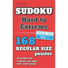 David Karn Sudoku - Hard to Extreme Vol 1: 168 Puzzles, Travel Size, Regular Print, 24 pt font size, 2 puzzles per page