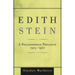 Edith Stein: A Philosophical Prologue, 1913-1922