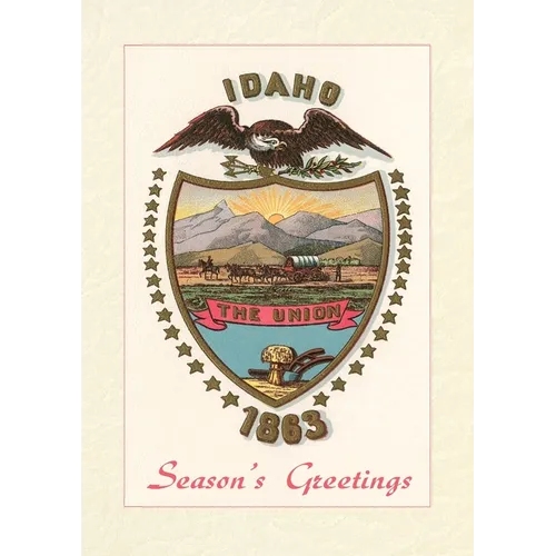 Vintage Lined Notebook Season's Greetings, State Seal