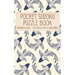 Pocket Sudoku Puzzle Book: Moderate Level - 150 puzzles 9x9 & 16x16 grids Koi Fish Pattern Blue Travel Size Paperback Notebook