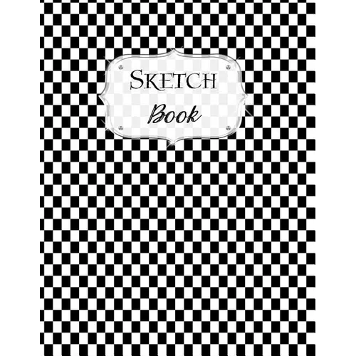 Sketch Book: Checkered Sketchbook Scetchpad for Drawing or Doodling Notebook Pad for Creative Artists Black White