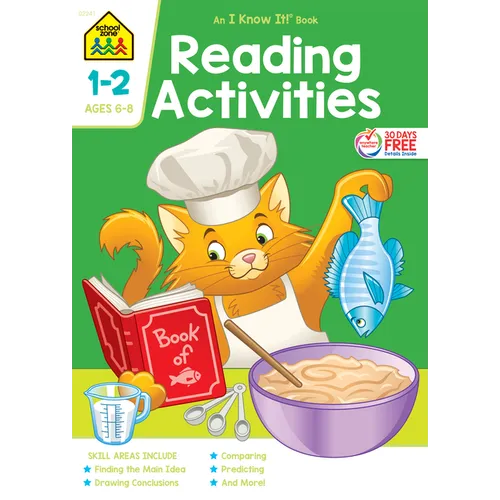 School Zone Reading Activities Grades 1-2 Workbook