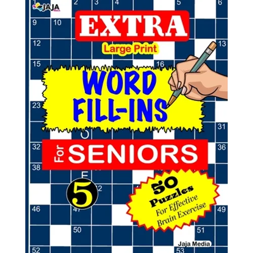 EXTRA Large Print WORD FILL-INS FOR SENIORS: Vol 5