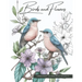 Birds and Flowers, a Wildlife Coloring Book Activity for Teens, Adults, and Seniors: Stress Relief Art Therapy with Easy, Cute Animals and Nature-Insp