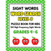 SIGHT WORDS Word Search Puzzle Book For Kids - LEVEL 9: 100 High Frequency Sight Words Reading Practice Workbook Grades 4th - 6th, Ages 9 - 11 Years