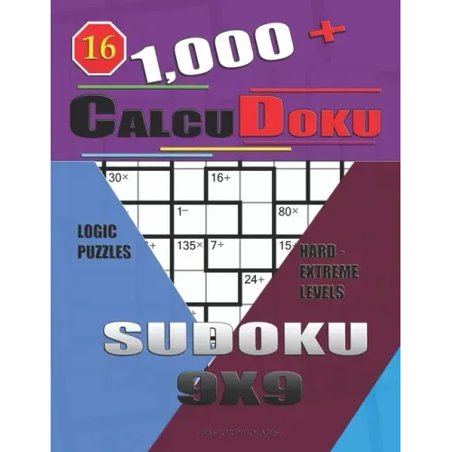 1,000 + Calcudoku sudoku 9x9: Logic puzzles hard - extreme levels
