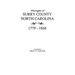 Marriages of Surry County, North Carolina 1779-1868