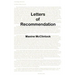 Letters of Recommendation