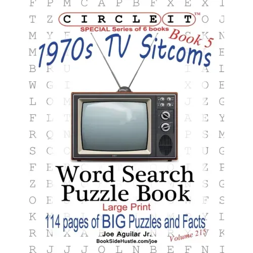 Circle It, 1970s Sitcoms Facts, Book 5, Word Search, Puzzle Book