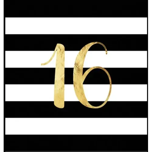 Happy 16th Birthday Guest Book (Hardcover): Sweet Sixteen Guest book, party and birthday celebrations decor, memory book, 16th birthday, happy birthda