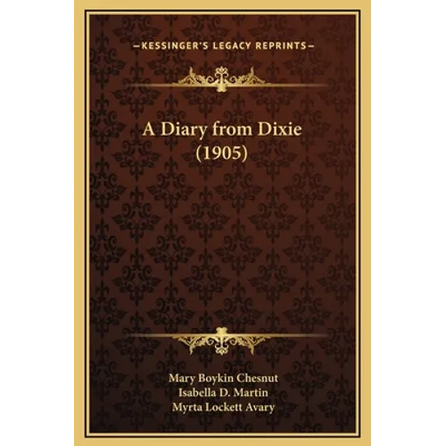 A Diary from Dixie (1905)