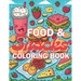 Food & Snacks Coloring Book: Color your way through a delicious adventure with fruits, veggies, treats, and more!