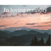Condolence book for funeral landscape (Hardcover): Memory book, comments book, condolence book for funeral, remembrance, celebration of life, in lovin