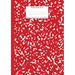 Marble Notebook A4: Red Marble College Ruled Journal
