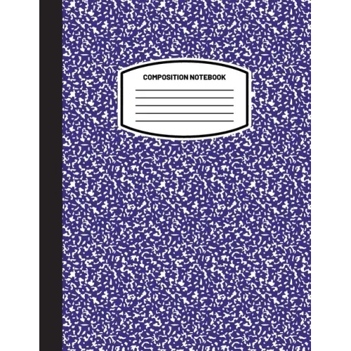 Classic Composition Notebook: (8.5x11) Wide Ruled Lined Paper Notebook Journal (Navy Blue) (Notebook for Kids, Teens, Students, Adults) Back to Scho